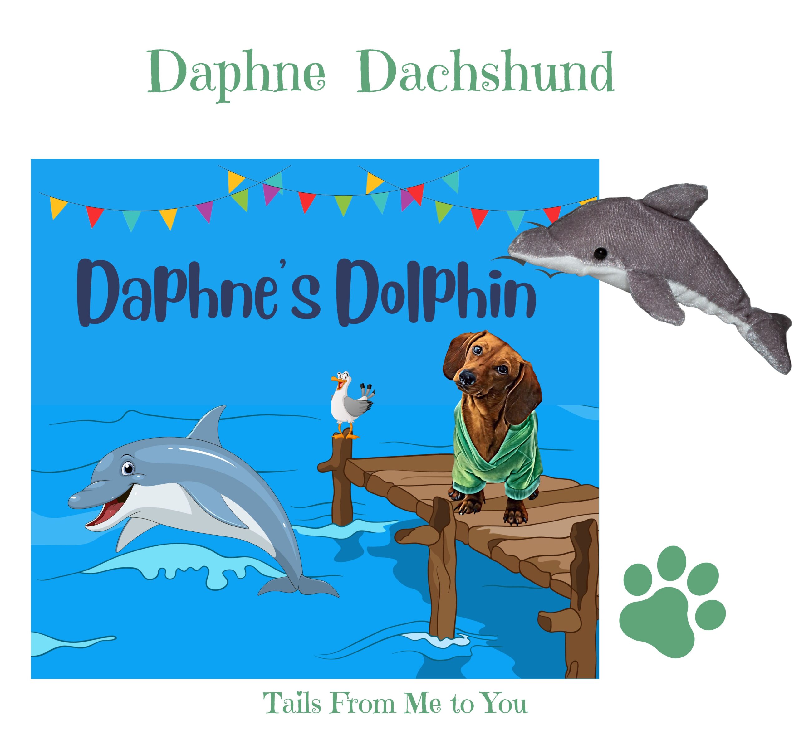 Daphne’s Story Sack with Dolphin Finger Puppet